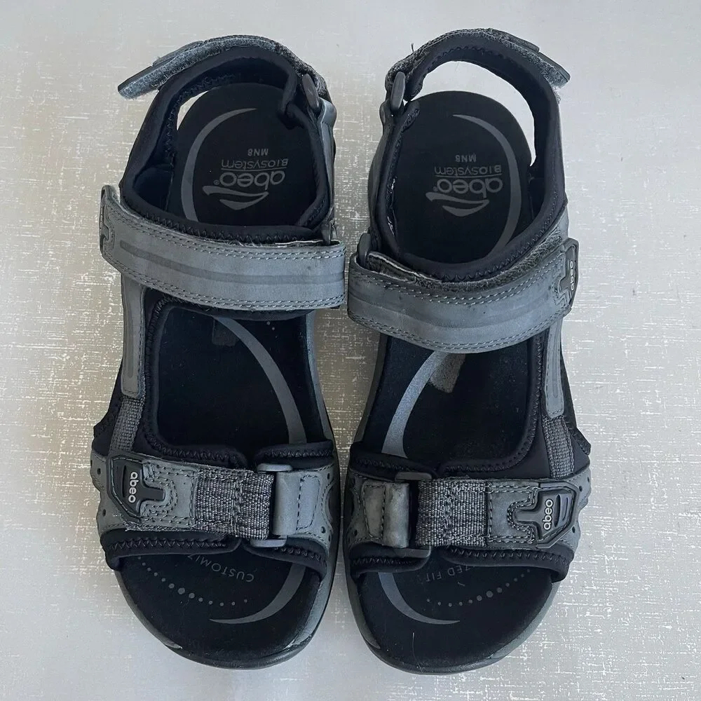 ABEO Cayucos Men's Sandals Size 8 N  B.I.O. System Adjustable Sport Comfort Open